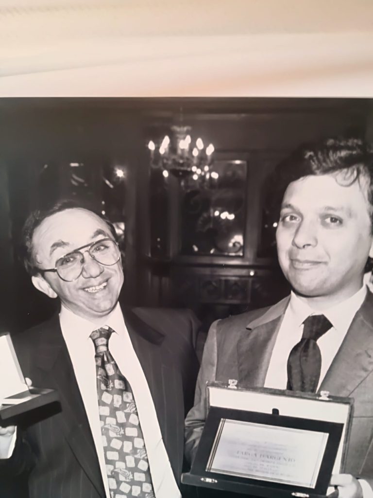 Aldo Izzo e Piero Chiambretti in bianco e nero