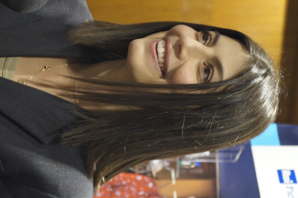 Alessandra Mastronardi durante la conferenza stampa de L Allieva