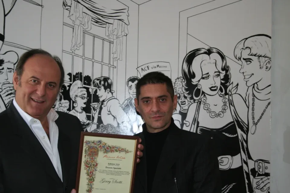 Gerry Scotti alla premiazione del