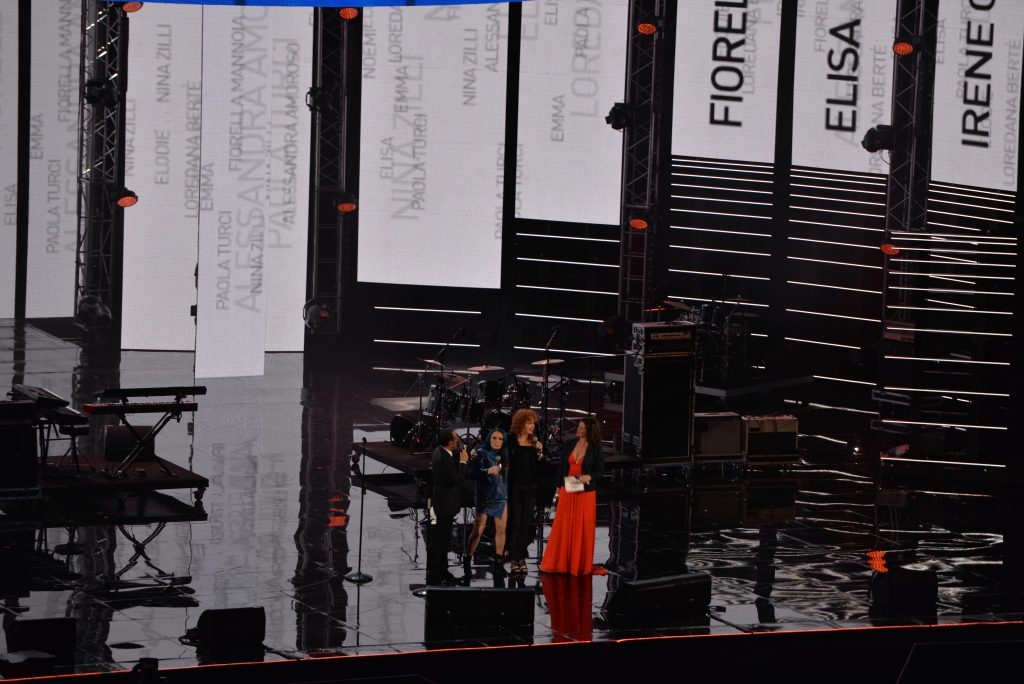 Loredana Bertè e Fiorella Mannoia ai Wind Music Awards 2016