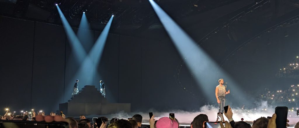 Marco Mengoni sul palco dell Eurovision 2023