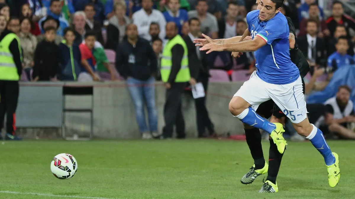 Alessandro Matri in campo con la Nazionale italiana prima di Ballando con le Stelle 2026