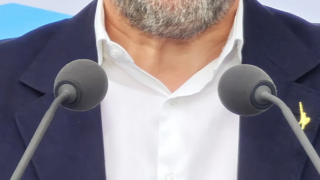 Matteo Salvini durante un intervento pubblico nel 2026