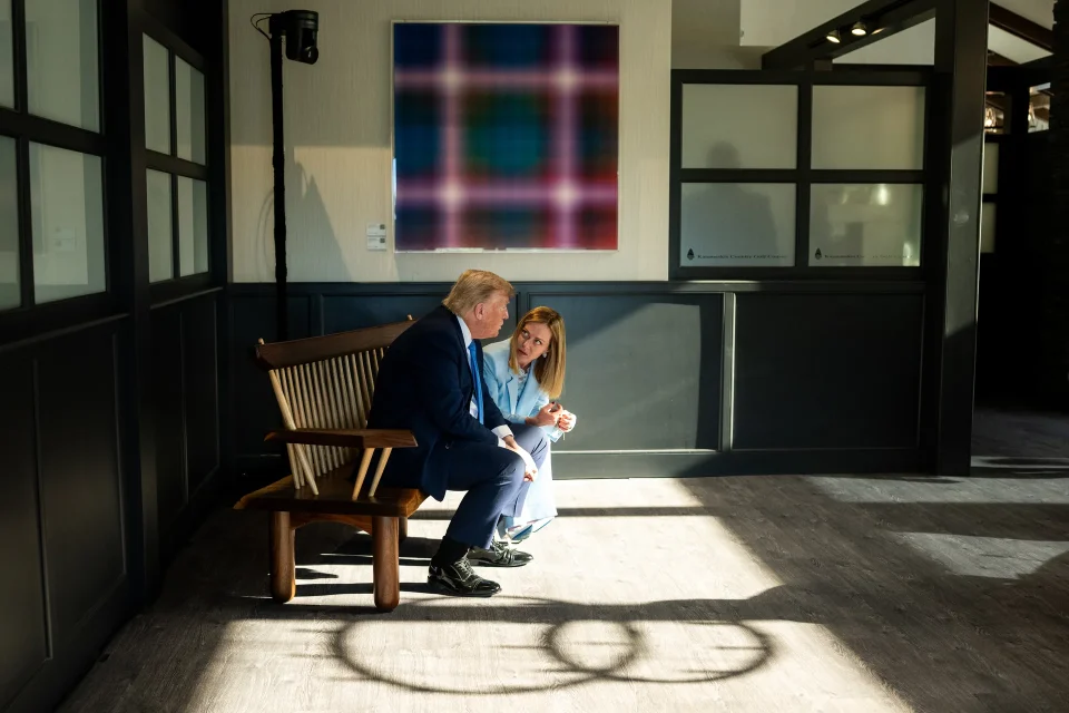 Giorgia Meloni e Donald Trump al G7