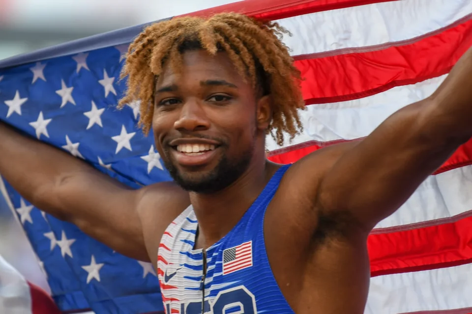 Noah Lyles vola nei 100: la star trasforma ogni gara in scena Noah Lyles in gara a Eugene nel