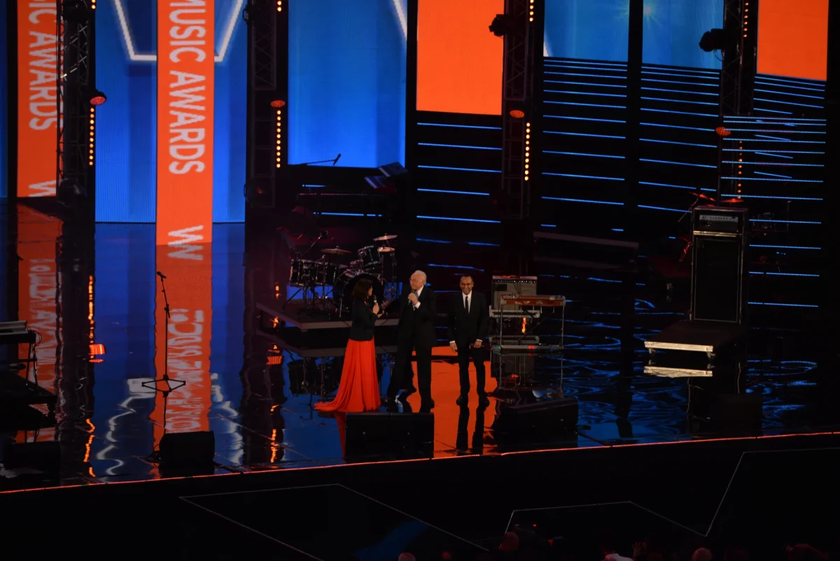 Pippo Baudo ai Wind Music Awards 2016