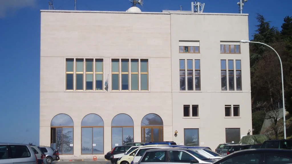La sede di San Marino RTV, emittente del possibile nuovo programma di Myrta Merlino