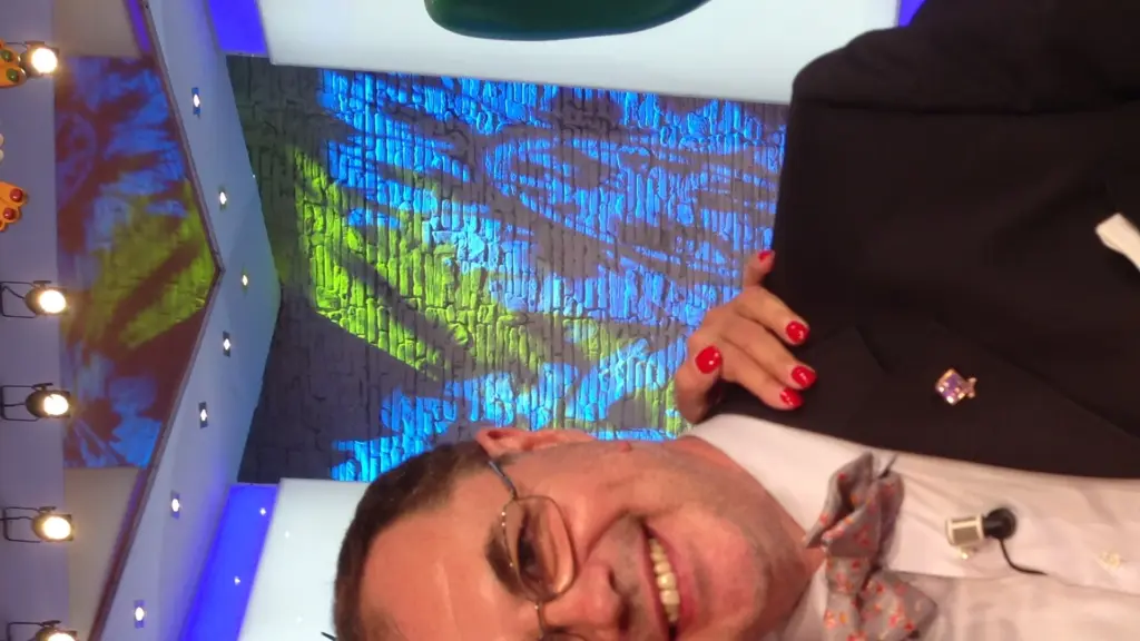 Antonella Clerici in uno studio televisivo